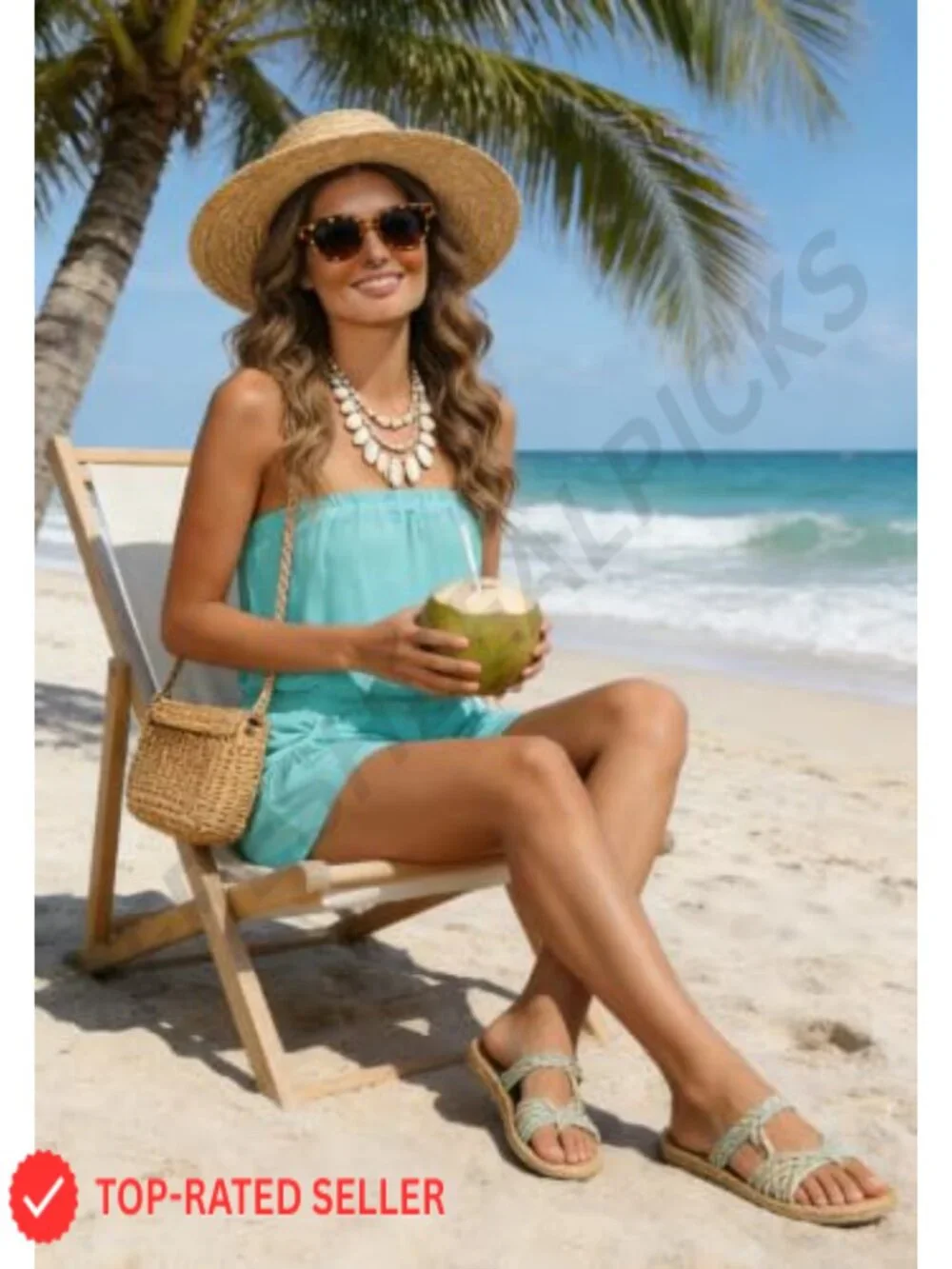 Strapless Romper Shorts Summer Vacation Jumpsuit Tube Top Resort Wear Casual